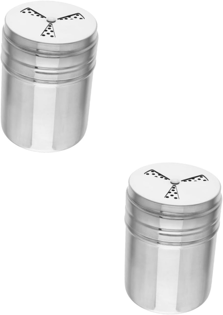Cabilock 2pcs Seasoning Shaker Bottle Spice Dispenser for Kitchen Outdoor Use for Salt Pepper and Other Seasonings