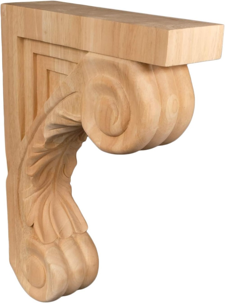 BingLTD - 13" Corbel Rustic Solid Hardwood Bracket - 1 Piece (C5-UNF-FBA)