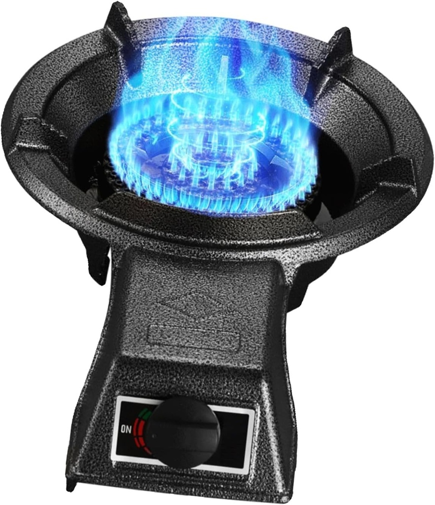 Gas Cooker,7kW LPG Stove,Single-Burner Tabletop Gas Cooker,Suitable for Camping Restaurants Home Use