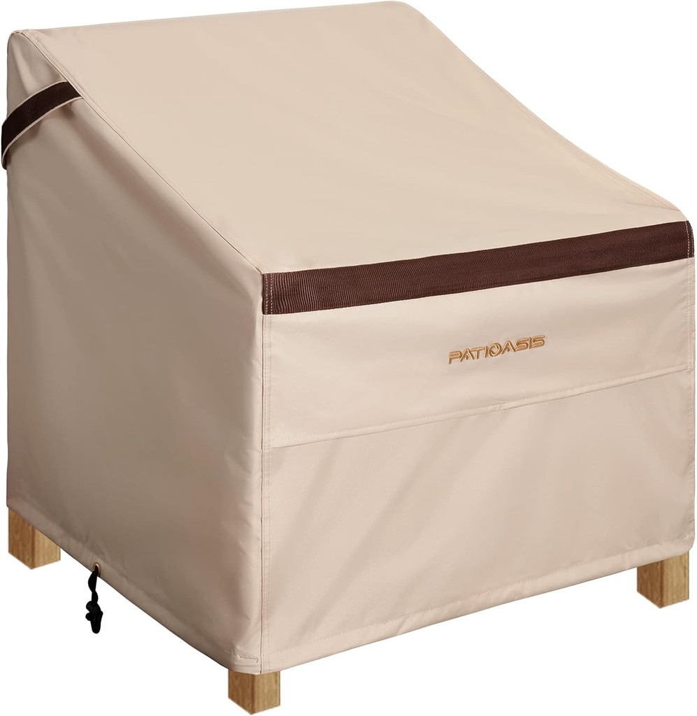 Outdoor Chair Covers 36''W x 37''D x 36''H Patio Furniture Cover for Chair Waterproof Heavy Duty Oversized 600D All Weather Proof Outside Armchair Single Cover
