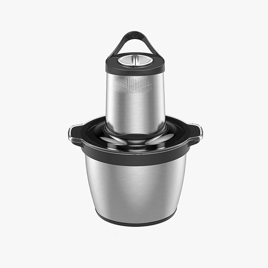 Electric Food Chopper, 2L Stainless Steel Bowl Food Processor with Titanium-Coated Blades, High-Speed Kitchen Meat Grinder for Vegetables, Cheese, Nuts & Baby Food