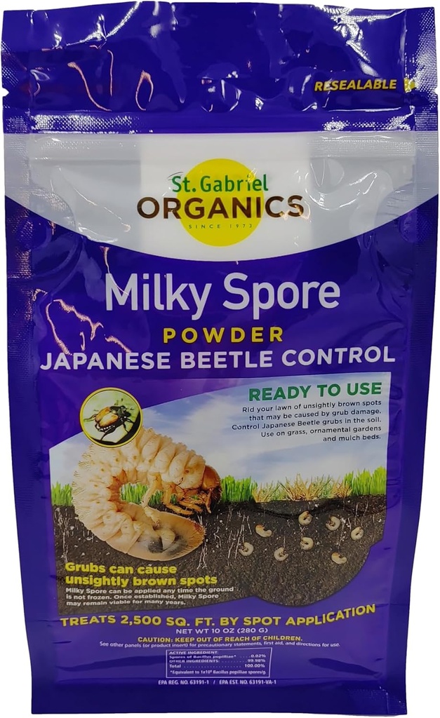 St. Gabriel Laboratories Milky Spore Grub Control Powder 10 Oz Concentrate