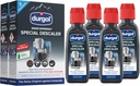 Durgol Swiss Espresso, Descaler and Decalcifier for All Brands of Espresso Machines and Coffee Makers, 4.2 Fluid Ounces (Pack of 4)