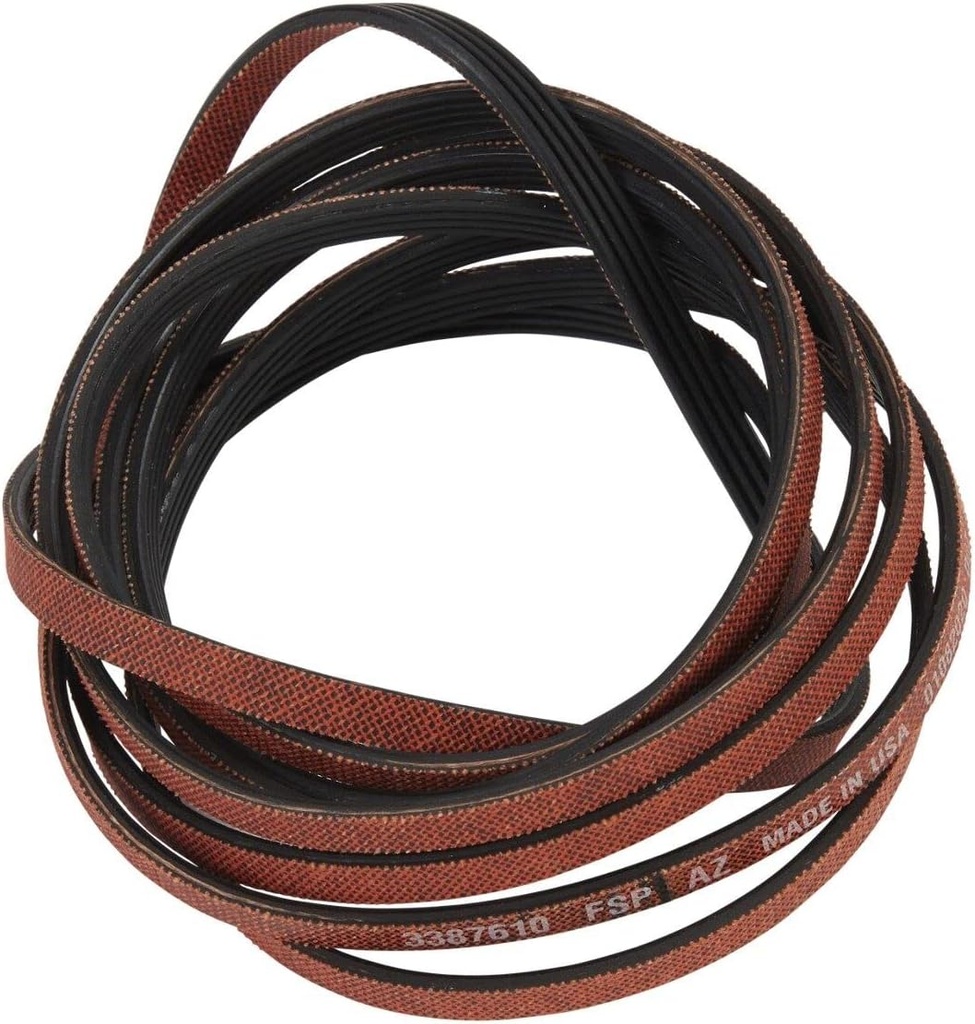 Whirlpool 341241 Dryer Drum Belt, White