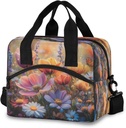 3d Flower Spring Lunch Box for Men Women Adults Insulated Lunch Bag Cooler Bag with Adjustable Shoulder Strap for Work Picnic Travel