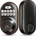 Veise Keyless Entry Door Lock, Electronic Keypad Deadbolt, Keyed Entry, Auto Lock, Anti-Peeking Password, Back Lit & Easy Installation Design, Oil Rubbed Bronze