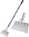 Heavy Duty Snow Shovel with 52" Adjustable Handle - Multifunctional Ice Scraper & Garden Tool, Steel Blade for Snow Removal, Driveway & Sidewalk Cleaning - Ergonomic Design (All Seasons)