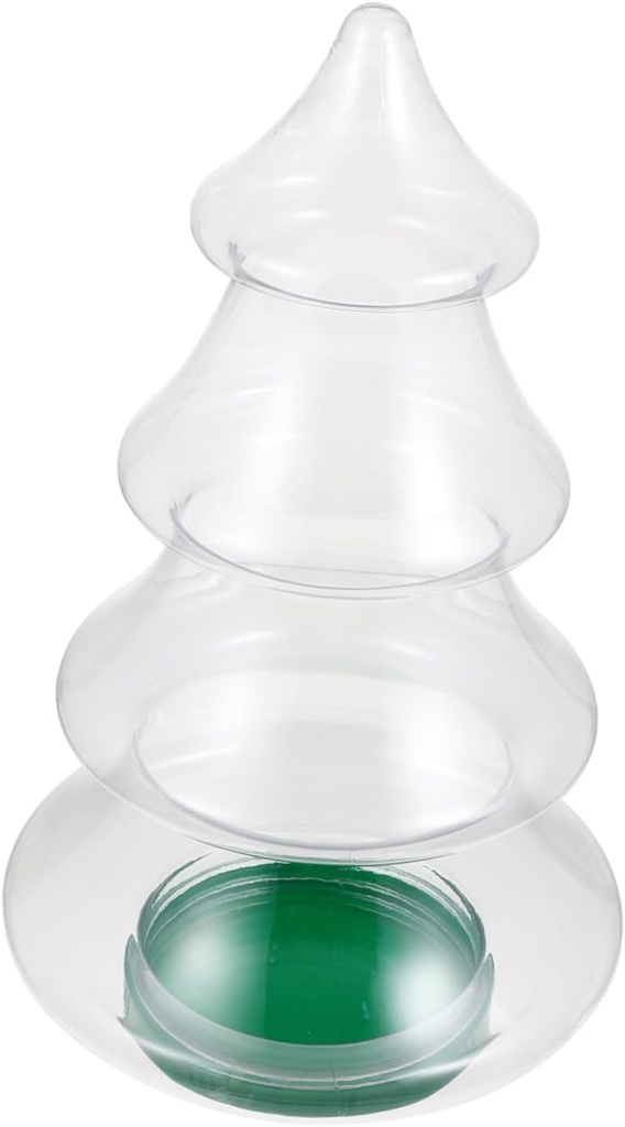 [BRSRACT6OIIBYCAY] Garneck Christmas Tree Candy Jar Holiday Storage Container for Cookies Candy and Treats Design for Easy Favor for Christmas Showers and Celebrations