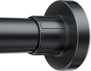 Ausemku Shower Curtain Rod 32-80 Inch Adjustable - 1 Inch Diameter Heavy Duty No drill Spring Tension Shower Rod, Non-Slip Rustproof Telescopic Rod for Bathroom, Black