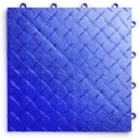 Big Floors RaceDeck Diamond Plate Design, Durable Interlocking Modular Garage Flooring Tile (Royal Blue, 48 Pack of 12 x 12" Tiles)
