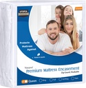 Utopia Bedding Premium Waterproof Bed Bug Mattress Cover, Queen Zippered Mattress Protector, 12 Inches Deep, Dust Mite Proof 6-Sided Mattress Encasement for Bed