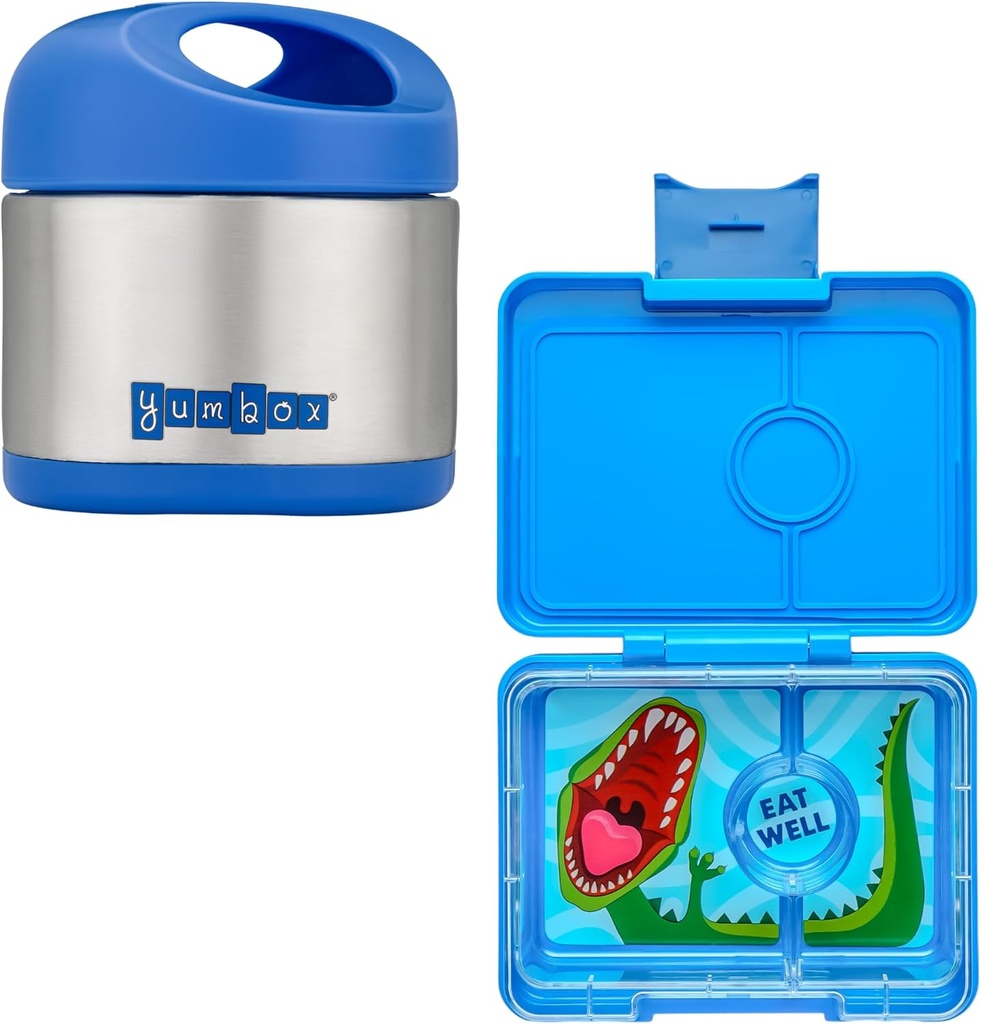 Yumbox Snack & Cubi Thermal Jar | Hot & Cold Kids Bento Box Set