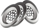 Metal Hair Catcher Kitchen, Sink Strainer, Bath Drain Protector 2.5", Drain Protector Hair Catcher, Cover Bathroom Sink (Pack of 3)