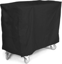 Covermates Serving Cart Cover - Heavy-Duty Polyester, Weather Resistant, Covered Mesh Vent, Patio Furniture Table Covers, 50W x 30D x 34H, Ripstop Black