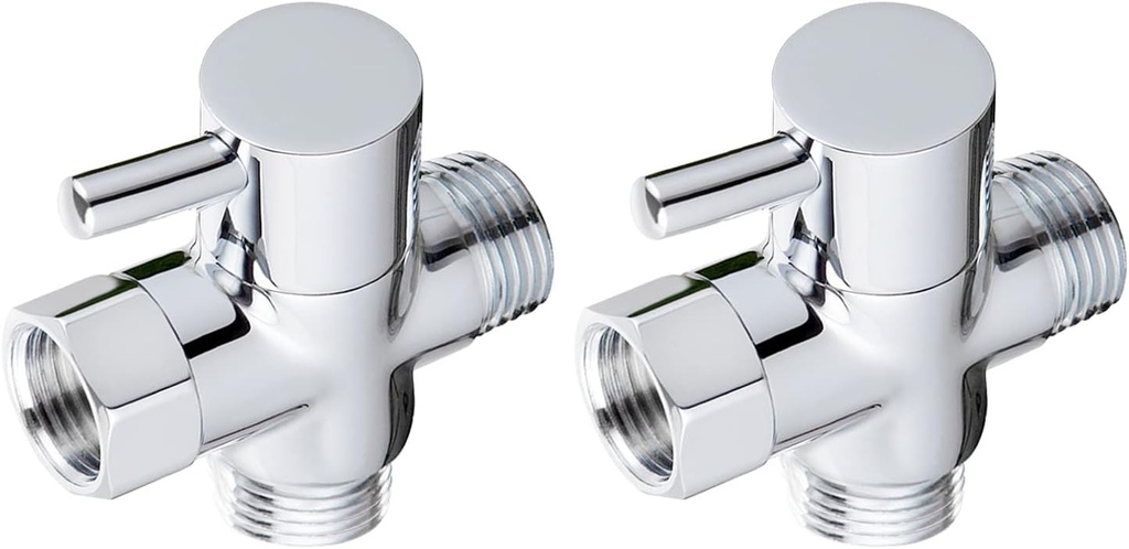 Solid Brass 3-way G1/2 Shower Diverter(2pack)
