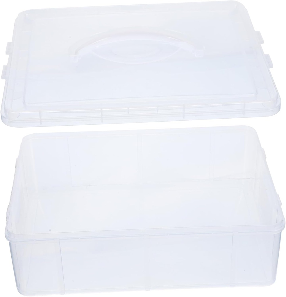 Cupcake Carrier Handle Transparent Storage Box for Muffins and Desserts Convenient Portable Dessert Transport Container for Easy Organization and Display