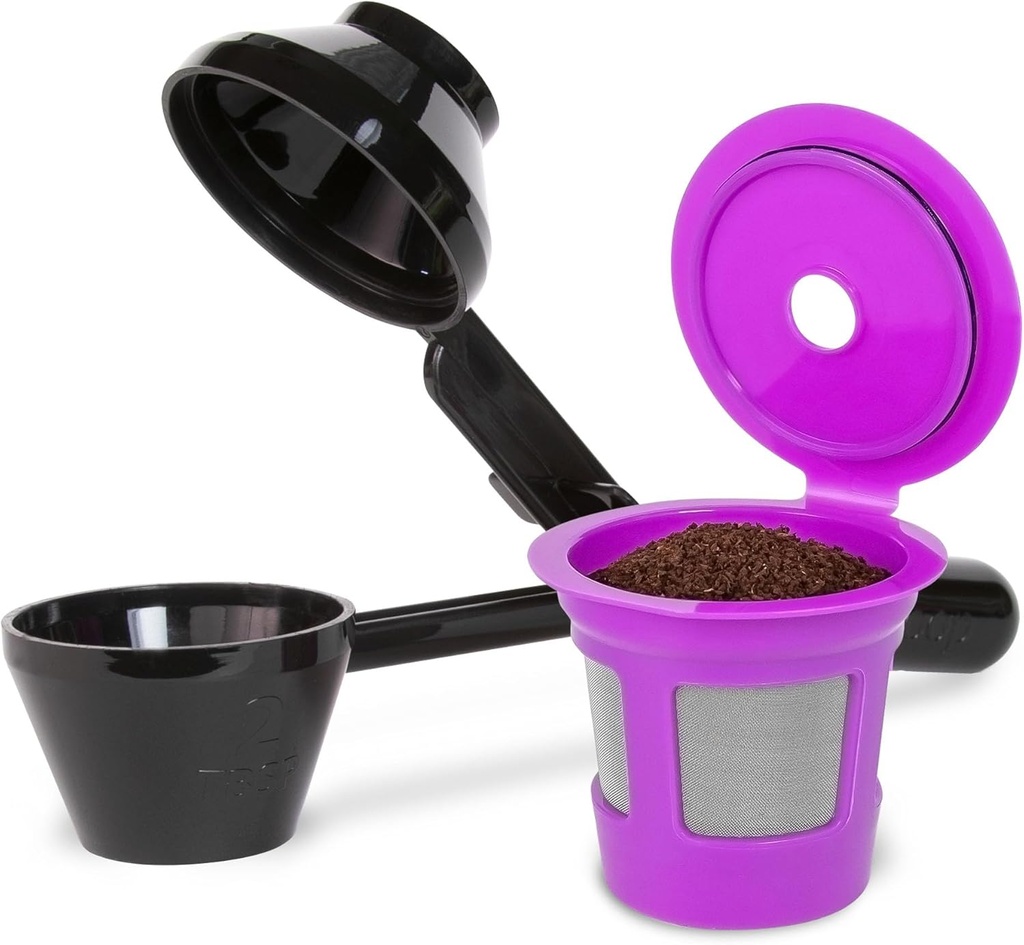 Single Serve Value Pack 1-Stream Reusable Filter Cup/EZ Scoop Perfect Pod Single Serve Pack Reusable Coffee Filter Cup & EZ-Scoop for K-CUP Brewers