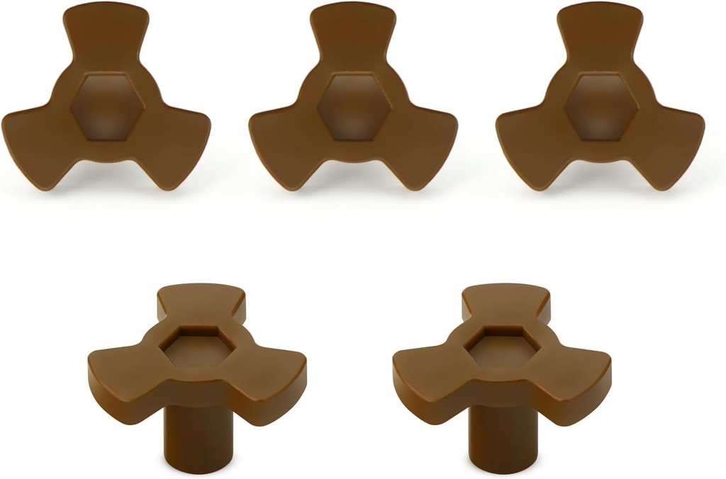 Microwave Glass Turntable Coupler, Microwave Oven Turntable Roller Guide Support Coupler Tray Drive Coupling Replacemen 1.18" / 30mm Shaft Length (5PCS)