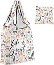 PWHAOO Greyhound Dog Lover Gift Greyhound Dog Folding Reusable Grocery Bag Greyhound Mom Shopping Bag Greyhound Owner Gift