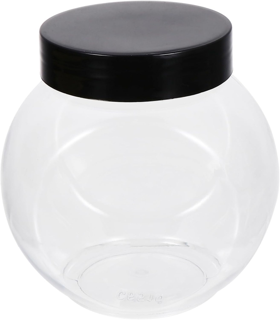 2sets Pet Material Honey Sugar Storage Jars Lids Sealed Food Containers for Cookies Tea Dry Fruits