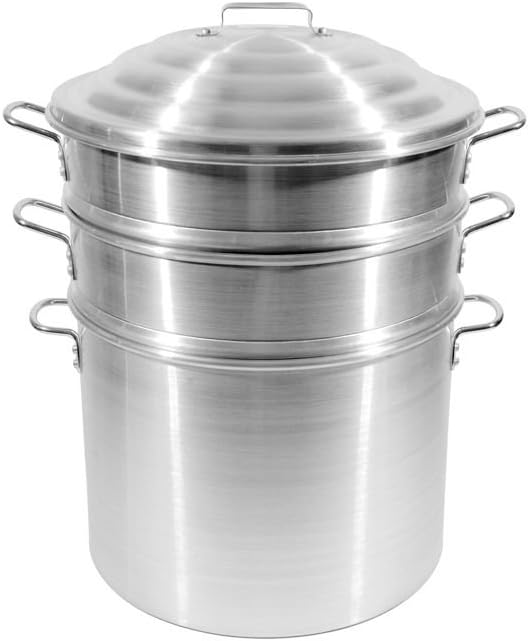 Town Food Service 14 Inch Aluminum Steamer Set