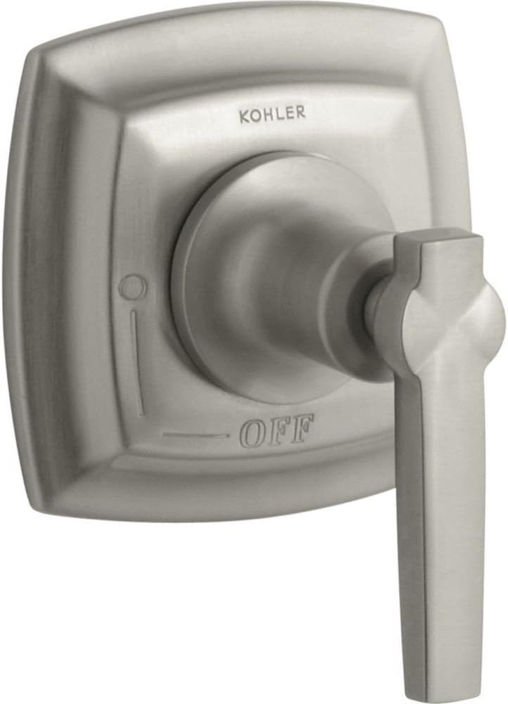 Kohler K-T16241-4-BN Margaux Volume Control Trim with Lever Handle, Vibrant Brushed Nickel