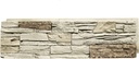 GenStone Faux Stacked Stone Panel 41" x 11.25" in Vanilla Bean Color for Do It Yourself Friendly Home Improvement Projects