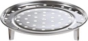 Round Stainless Steel Steamer-Rack - Steaming-Rack Canning-Rack Steam-Tray with Removable Legs Cooking for Toast Bread Salad Baking （11 Inch）