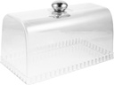 Clear Bread Box Rectangular Food Storage Keeper Carrier Translucent Dome Cake Display Cover for Bread Roll Cake