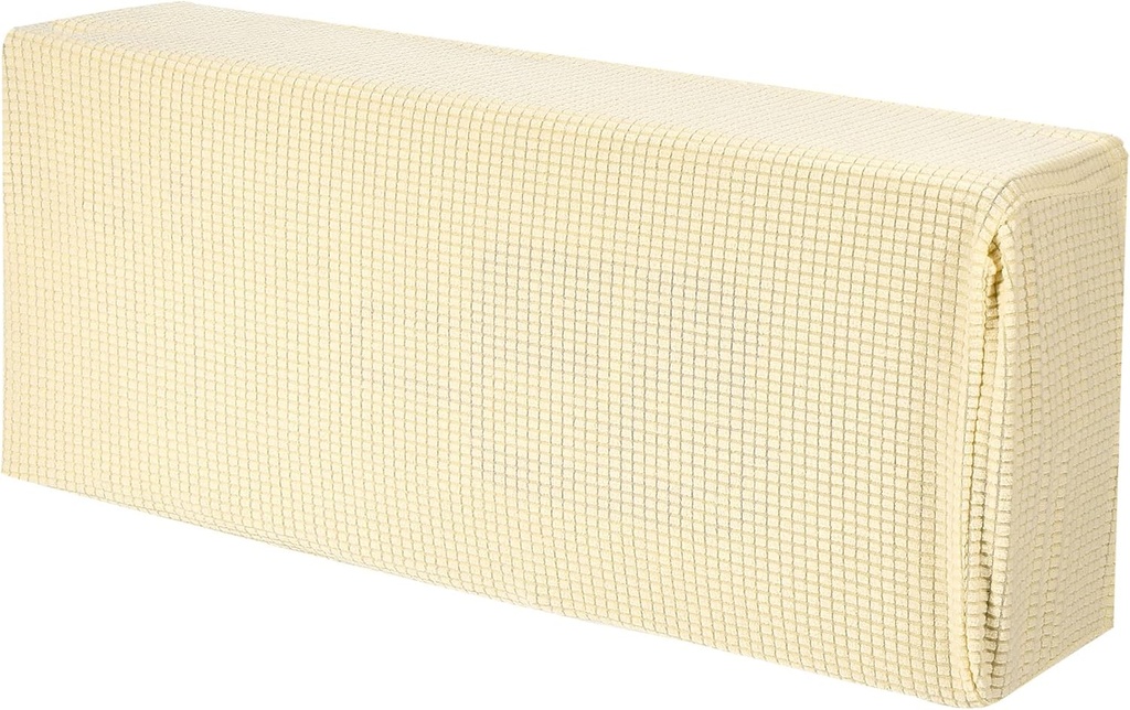 PATIKIL Air Conditioner Cover 35-37 Inch Knitted Elastic Cloth Dustproof for Wall-Mounted Units Split Indoor AC Covers, Beige