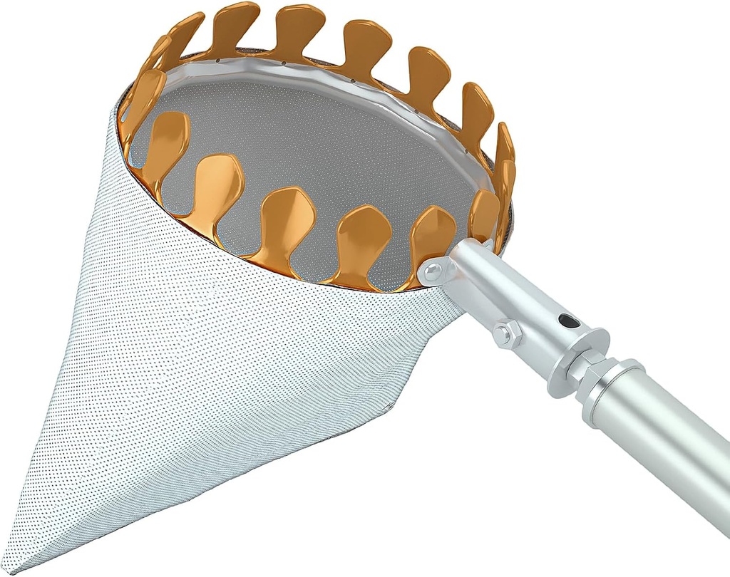 Fruit Picker Tool with 6-Part Extension Pole and Cloth Bag for Gentle Fruit Catching（8FT）