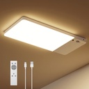 FULEN Rechargeable Motion Sensor Ceiling Light Upgraded,Closet Light with 12000mAh Battery, LED Shower Lights, Ceiling Lamp for Bathroom,Pantry,Garage,Remote Control