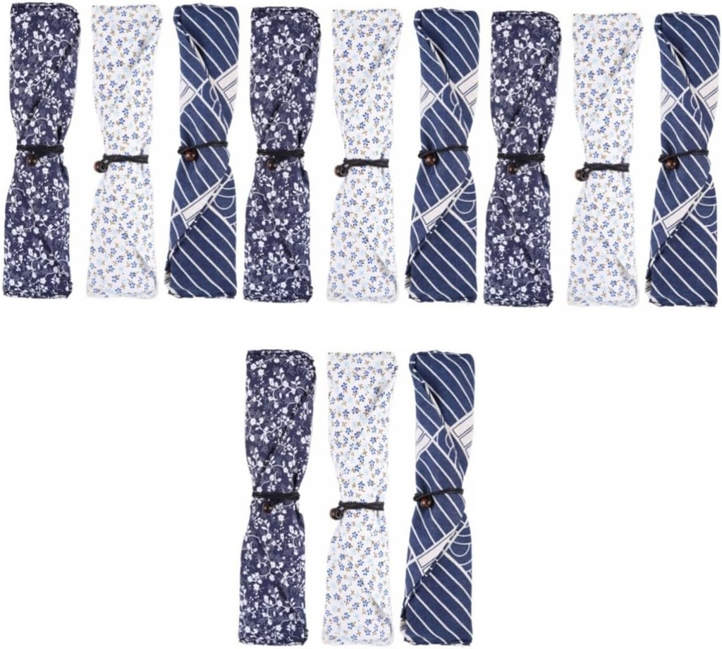 STOBAZA 12pcs Japanese Style Utensil for Lunch Box Chopsticks Case Travel Spoon Chopsticks and Spoon Cover Compact and Portable