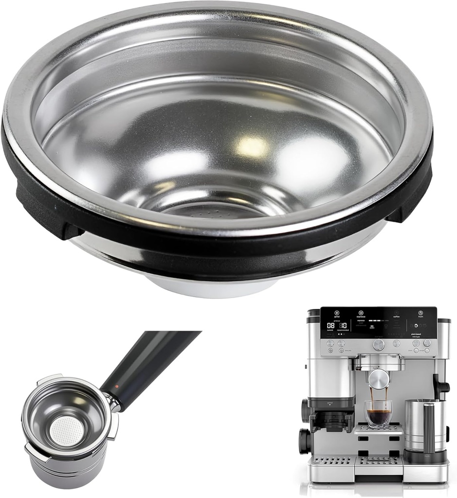 Coffee Filter Compatible with Ninja Coffee Maker, Single Cup Stainless Steel Filter for Ninja Luxe Cafe ES601 ES701