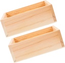 Cabilock 2pcs Wooden Sake Cup Set Storage Box Traditional Japanese Teacups for Home Kitchen and Sushi Restaurants Wooden Drinkware for Sake Serving
