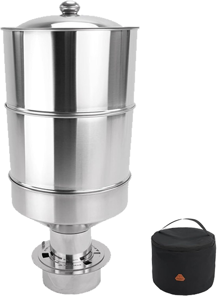 [BRSREAQFBEBA4F3O] 3F UL GEAR Camping Stove Accessory Pellet Bin - Large Pellet Fuel Silo for Outdoor Tent Stove