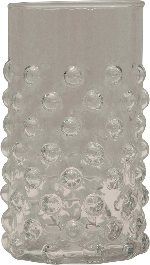 Creative Co-Op Hobnail Drinking Glass