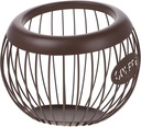 Wire Coffee Pod Organizer Basket Stylish Fruit Holder for Espresso Storage Durable Kitchen Counter Coffee Station Accessory Easy Assembly Design