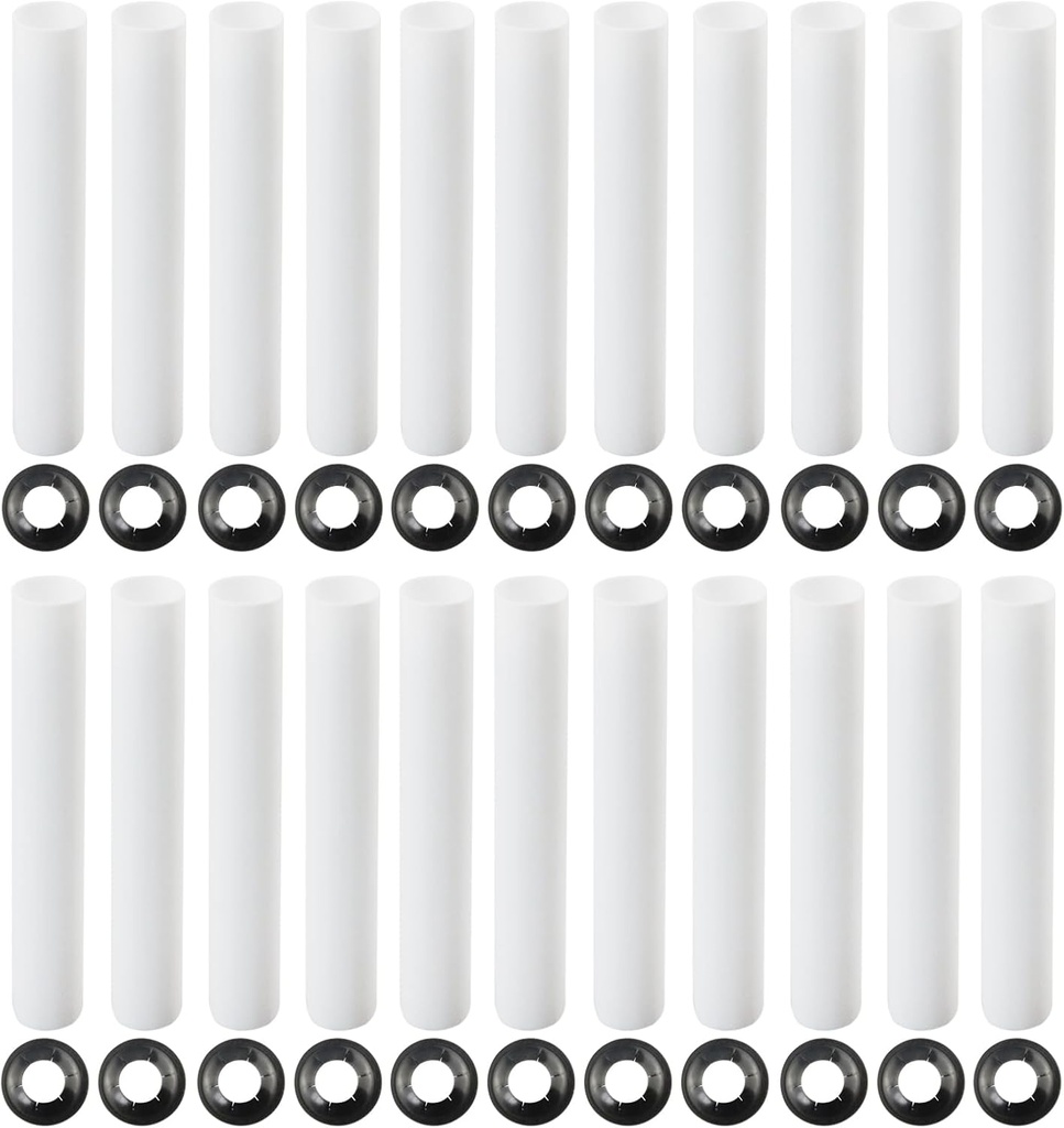 Garage Door Hinge Quiet Roller Sleeves Hardware Tools Roller and Shaft Gaskets for Quiet Garage Door Rollers Bearing Compatible with New Rollers or Rollers with Clean Stems (22Pcs)