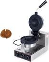 Electric Hamburger Waffle Maker, Ice Cream Sandwich Press, Panini Press, Non-Stick Plates, for Bakeries, Restaurants Single