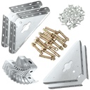 Shed Concrete Anchor Kit for Arrow Shed,Anchor Kit for Storage Garage Barn Foot Peak Roof,Metal Concrete Floor with 4 Steel Corner Gussets, Hold Down Clips, Bolt and Screws