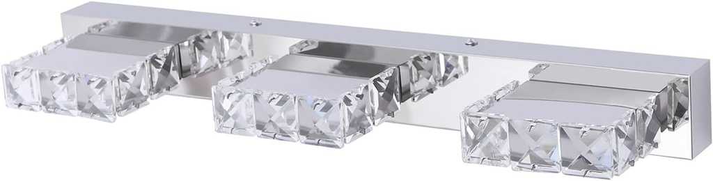 LED Modern Bathroom Vanity Light Fixtures, Wall Lighting Fixtures Over Mirror, 3-Head LED Modern Bathroom Mirror Light (Cool White)