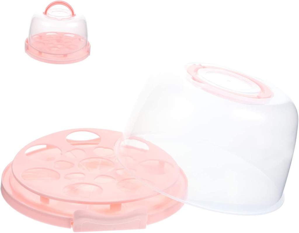 8-inch Cake Storage Box with Handle Cake Carrier with Lid Baking Cookies
