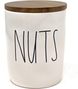 Rae Dunn by Magenta NUTS Canister with Wood Lid Very Rare