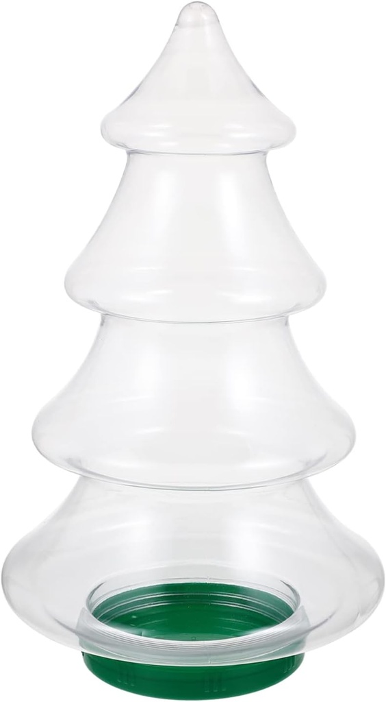 DECHOUS 3.25l Christmas Tree Candy Jar Large Candy Storage for Friends Cookie Jar Party Favor Box