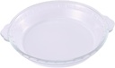 Luxshiny Glass Plate Microwave Oven Plate Baking Dishes Bakeware Non-stick Heatproof for Cooking Serving for Pies Quiches