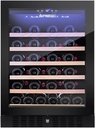 28 Bottle Compressor Wine Cabinet Refrigerator, Large Independent Wine Cellar, Tempered Glass Door with Lock, LED Digital Temperature Control Refrigerator