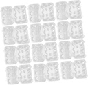 TIDTALEO 15pcs Transparent Cupcake Box Stackable Cake Containers for for Birthdays Weddings and Parties Dessert Wrapping Boxes