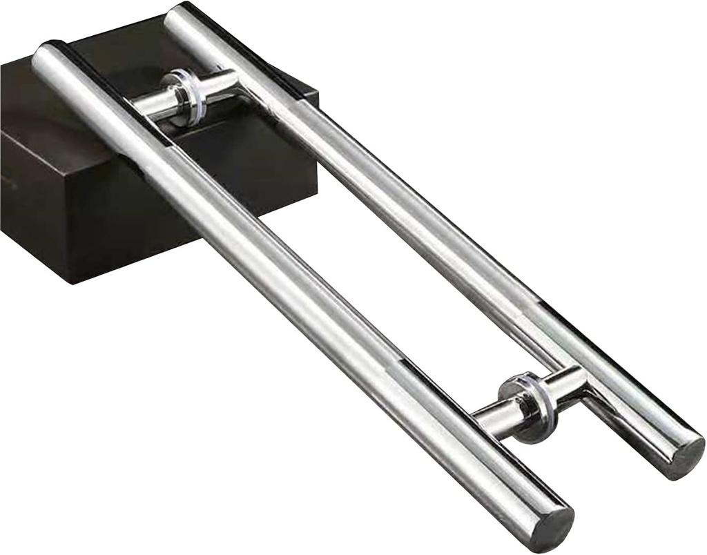 barn Door Handle, Door Handle Glass/Wooden Barn Door Pull Handle Set with Tools and Screws, Double Sided Sliding Push Pull Door Handle Stainless Steel, Front Door/Office(50 cm (20)