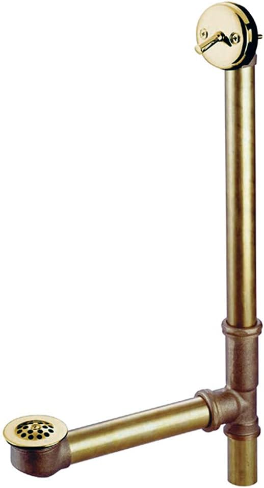 Kingston Brass DTL1182 Bath Tub Drain and Overflow, Polished Brass